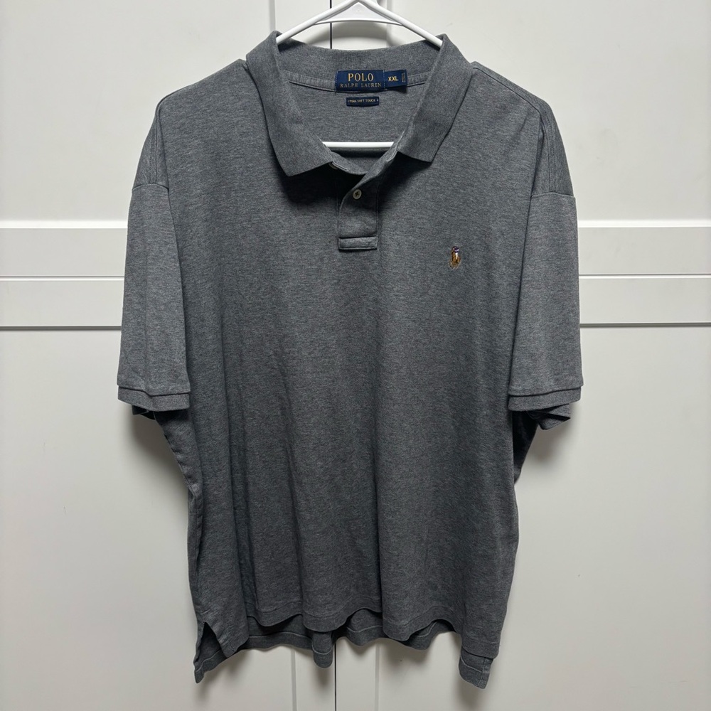 Polo Ralph Lauren Pima Soft Touch XXL Grey short sleeve polo